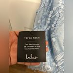 Lulus  Light Blue Fringe Mini Dress Photo 3