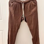 Aerie Waffle Joggers Sweatpants - Brown Photo 1
