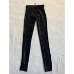 Spanx  Womens Faux Leather Camo Leggings‎ Camouflage Shiny Black Size Xsmall Photo 3
