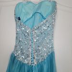 Wangezu strapless dress sequin sweetheart prom dress size small S Photo 2