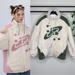 Aelfric Eden  Star Sky Sherpa Coat Jacket size L Large Photo 1