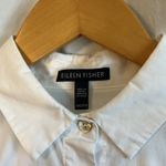 Eileen Fisher Elieen Fisher Oversized Trapeze Long Sleeve Mother of Pearl Collared Button Up Photo 1