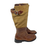 Matisse‎ Suede and Leather Tan Cognac Brown Tall Riding Boots Size 7.5 Photo 2