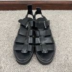& Other Stories & Other Stories Size 40/9 Black Gladiator Fisherman Sandals Chunky Leather Black Photo 7