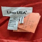 Lino USA 100% Linen Skirt Suit Orange White L Size L Photo 10