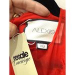 Alexis  100% Silk Cascading Ruffles Janine Evening Maxi Dress Red Women's Size XS Photo 4