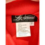 La Femme NWT  Embellished Pleated Twist Front Maxi Formal Dress Red Womens Size S Photo 2