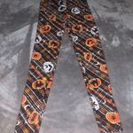 No Boundaries Juniors Size Small 3-5  Halloween Themed Plaid Pumpkin Leggings Photo 1