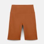 Girlfriend Collective High-Rise Biker Shorts in Caramel Photo 4