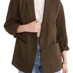 Madewell | Crinkled Linen Blend Blazer Photo 0