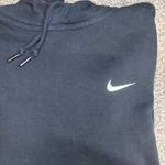 Nike Black Hoodie Sweatshirt Swoosh Logo Photo 2