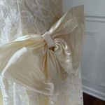 Vintage 80s Elaine’s Victorian Bridal Tea Midi Length Ivory Dress and Cape S White Photo 11