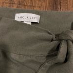 Amour Vert Aria Reverie Green Terry Midi Tie Bow Skirt Women’s Size XS Photo 5