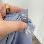 Aerie [] Blue Lace Trim Satin Mini Slip Dress Sleeveless Racerback Size Large L Photo 9