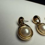 Trifari Signed Gold Tone Dangle Pierced Earrings Napier  Lot Of 2 Photo 5
