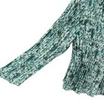 Vince  Berry Blooms Pleated Floral Satin Shirt Top Blouse M Photo 5