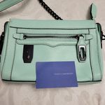 Rebecca Minkoff Mint Leather & Chain Crossbody * Flawed * Photo 8
