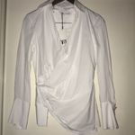 ZARA  Crossover White Blouse Photo 6