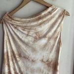 Enza Costa One Shoulder Tie Dye Jersey Dress Tan Photo 10