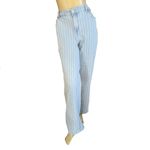 Torrid LIGHT BLUE DENIM STRAIGHT LEG JEANS WITH WHITE PINSTRIPES (18T) Photo 2