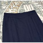 Reiss  Navy Back Pleated Pencil Skirt Photo 1
