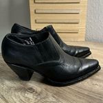 Charlie 1 Women’s 6BHorse Black Ankle Mule Cowgirl Booties Cowboy Size 6 Photo 0