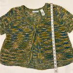 JH Collectibles Grunge Green Forest Fairy Gobblin Cropped Crochet Cardigan Large Photo 6