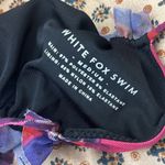 White Fox Boutique  Colorful Halter Bikini Top Sz M Photo 4