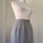 Vintage ‘90s Easy Pieces Black & White Checkered Diamond Print Knee Length Skirt Size XXS Photo 4