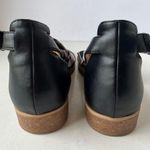 Naturalizer Ivette Cross Strap Womens Sandals Size 9.5M Black Fabric Cork Wedge Photo 7