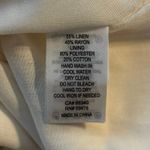 Joie  Size M Square Scoop Neck Embroidered Floral Linen Blend Midi Tank Dress Photo 4