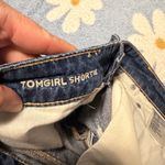 American Eagle  Outfitters Dark Blue Distressed Jean Shorts - Tom Girl Shortie Photo 3