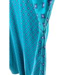 Vintage L.L. Bean Teal Geometric Print Turtleneck Long Sleeve Top Women's Green Size undefined Photo 3