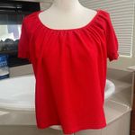 Madewell EUC Texture & Thread Women’s Shirt Size XS Peasant Top Puff Sleeve Photo 7