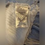 Entro  blue striped wrap dress ruffle skirt size M Photo 6