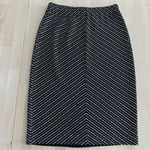 St. John Evening Skirt Womens 2 Pencil Sequin Chevron Pailette Santana Knit Photo 2
