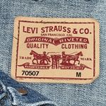 Levi's  Denim Standard Trucker Jacket '09 Med Mens Blue Jean Western 70507 Hipster Photo 4