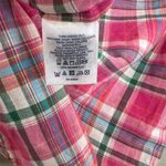 Lands' End  Women's Pink Plaid Sleeveless V-Neck Tank Top Size 2 Photo 4