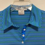 Nike  golf striped collared polo style shirt Photo 2