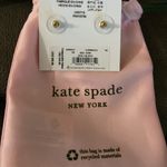 Kate Spade Save the date Rose Gold pave princess cut Cubic Zirconia stub earring Photo 4