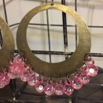 Costume Jewelry Golden Hoop Earrings Photo 2