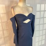Lavish Lice Lavish Alice navy off the shoulder long sleeve bandeau bodice pencil fit midi dr Photo 2