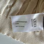 Cider  Ivory Cream Cable Knit Cropped Polo Tiny Tee Size Large Photo 5