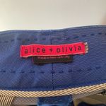 Alice + Olivia  Blue Dress Pants Pleated Trousers Slacks Workwear Women's Large Photo 1