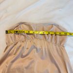 Vintage Lorraine Long Slip Beige USA made Lace trim Size 36 Tan Photo 12