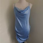 Night Night by Jonathan Simkhai Anya Ruched Slip Dress Sky Size XLarge Blue Photo 1