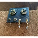 Vince Camuto NWT Gold Crystal Earring Set Photo 1