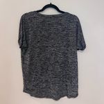 Charlotte Russe  Gray V Neck Short Sleeve Top Photo 2