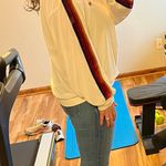 Aviator Nation CLASSIC VELVET RELAXED SWEATSHIRT - WHITE Photo 6