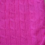 J.Crew NWT Collection Cashmere Cable-knit Tie-back Cropped Sweater Neon Tulip M Photo 3